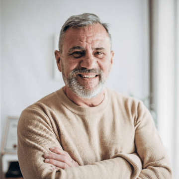 Imagem com homem mais de 65 anos